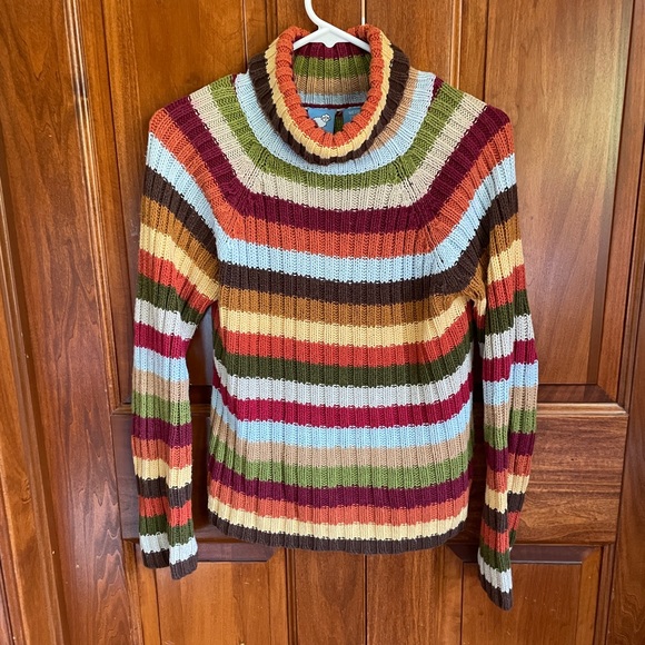 By Next Era Striped Turtleneck Sweater 